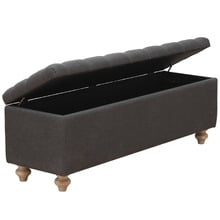 Ciem Button Tufted Storage Ottoman Bench
